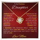 Moms Daughter - My Sunshine - Love Knot Necklace