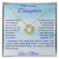 Moms Daughter - My Sunshine - Love Knot Necklace