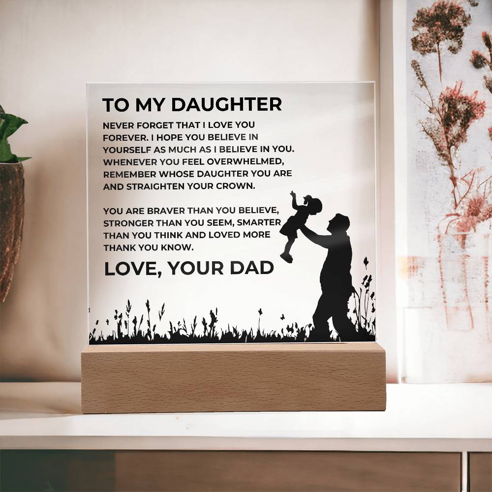 To My Daughter, Love, Your Dad