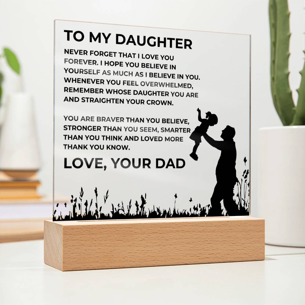 To My Daughter, Love, Your Dad