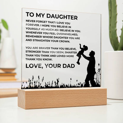 To My Daughter, Love, Your Dad