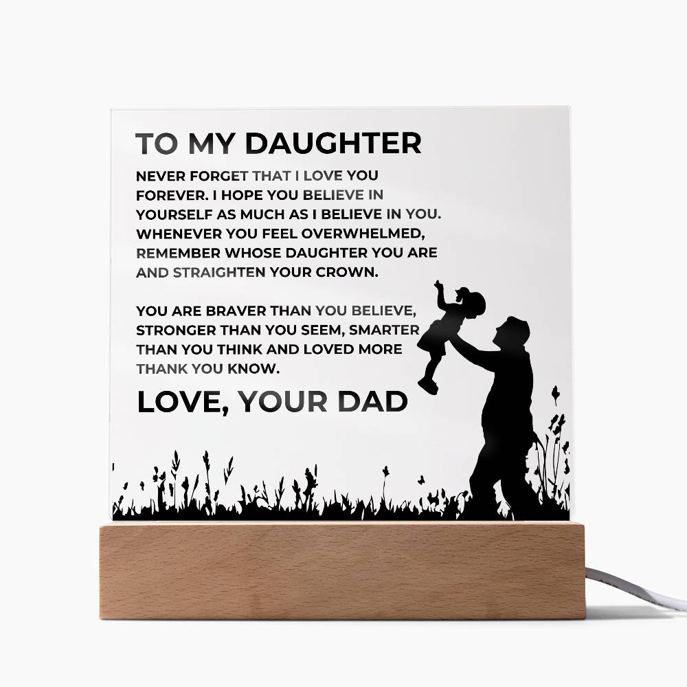 To My Daughter, Love, Your Dad