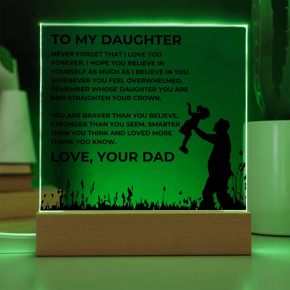 To My Daughter, Love, Your Dad